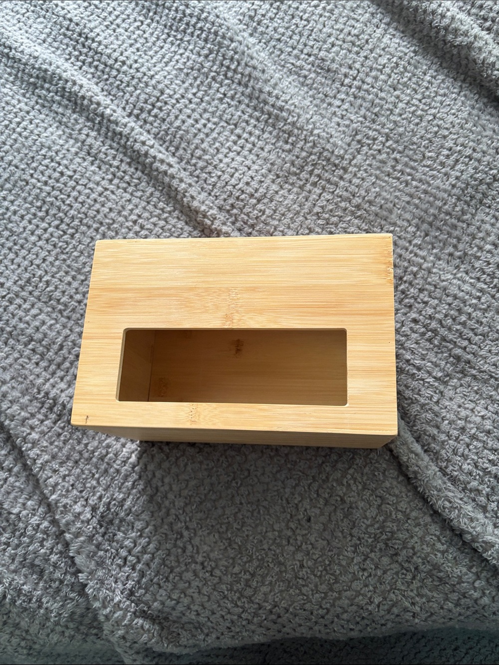 Natural Bamboo  trash bag holder - Minimal Wooden Design